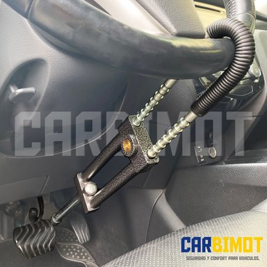SEGURO BLOQUEO TRABA PEDAL VOLANTE TIMÓN ANTIRROBO VEHÍCULOS - 5