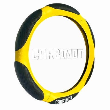 FUNDA COBERTOR FORRO PROTECTOR CUBRE VOLANTE TIMON VEHICULAR AMARILLO