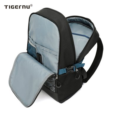 MOCHILA TIGERNU T-B9021 NEGRO HOMBRE LAPTOP VIAJE ANTIRROBO - 4