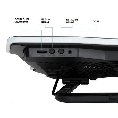 COOLER IDOCK TURBINE IDK-20 RGB 5 NIVELES SOPORTA HASTA 17 PULG - 5