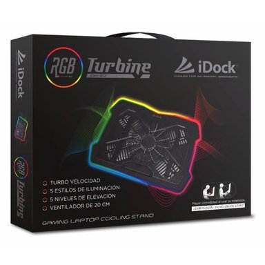 COOLER IDOCK TURBINE IDK-20 RGB 5 NIVELES SOPORTA HASTA 17 PULG - 6
