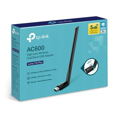 ADAPTADOR TP-LINK ARCHER T2U PLUS USB WIRELESS DUAL BAND AC600 - 3