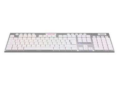 REDRAGON - TECLADO HORUS K618W RGB WIRELESS SWITCH RED WHITE - 2