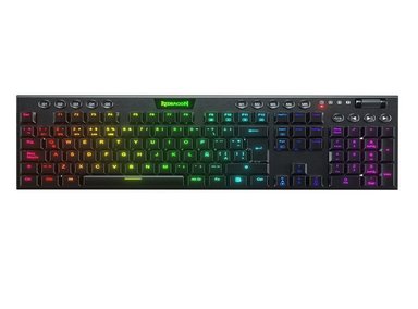 REDRAGON - TECLADO HORUS K619 RGB WIRED USB SWITCH RED BLACK - 1