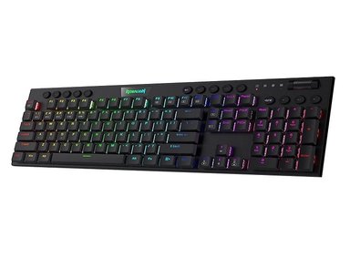 REDRAGON - TECLADO HORUS K619 RGB WIRED USB SWITCH RED BLACK - 2