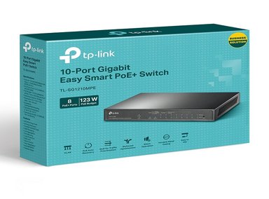 TP-LINK - SWITCH TL-SG1210MPE DE 10 PUERTOS GIGABIT (8 PUERTOS POE+) - 3
