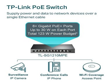 TP-LINK - SWITCH TL-SG1210MPE DE 10 PUERTOS GIGABIT (8 PUERTOS POE+) - 4