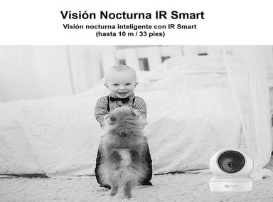 CÁMARA DE SEGURIDAD EZVIZ H6C 2K+ IP 4MP WIFI H.265 BLANCO - 3