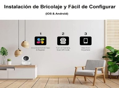 CÁMARA DE SEGURIDAD EZVIZ H6C 2K+ IP 4MP WIFI H.265 BLANCO - 4