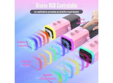 FIFINE - MICRÓFONO AMPLIGAME AM8 RGB USB/XLR DYNAMIC - ROSADO - 6