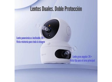 CÁMARA DE SEGURIDAD EZVIZ H7C DUAL 2K+ WIFI 3MP FULL COLOR BLANCO - 2