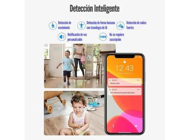 CÁMARA DE SEGURIDAD EZVIZ H7C DUAL 2K+ WIFI 3MP FULL COLOR BLANCO - 5