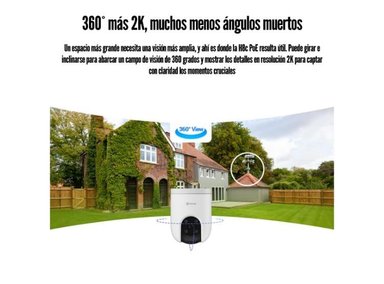 CÁMARA DE SEGURIDAD EZVIZ H8C POE 2K WIFI 3MP FULL COLOR BLANCO - 2