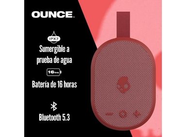 PARLANTE BLUETOOTH SKULLCANDY OUNCE IPX7 WATERPROOF RED 5 W - 3