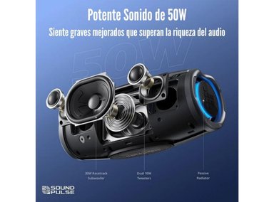 TRONSMART - PARLANTE MIRTUNE S100 BLUETOOTH 50W IPX7 - NEGRO - 6