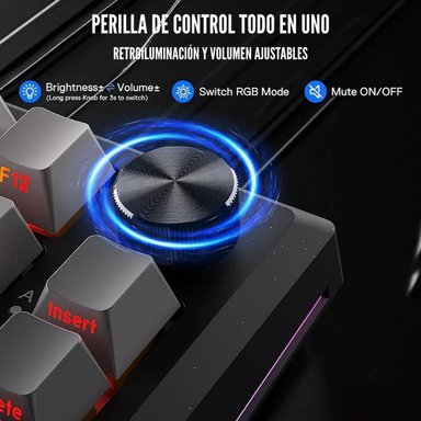 REDRAGON - TECLADO PENUMBRA PRO K687GG WIRELESS HI-FI - 4