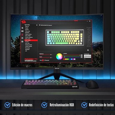REDRAGON - TECLADO PENUMBRA PRO K687GG WIRELESS HI-FI - 5