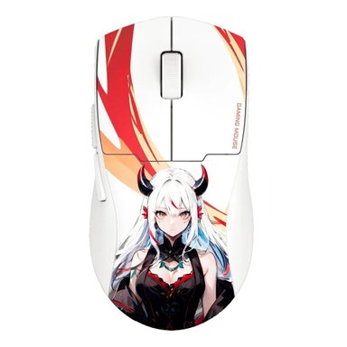 REDRAGON - MOUSE K1NG MAX M918AKG-PRO ANIME WIRELESS WHITE - 1