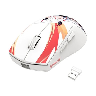 REDRAGON - MOUSE K1NG MAX M918AKG-PRO ANIME WIRELESS WHITE - 2
