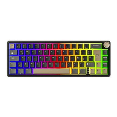 ROYAL KLUDGE - TECLADO R65 WIRED 65% PHANTOM SWITCH CHARTREUSE - 1