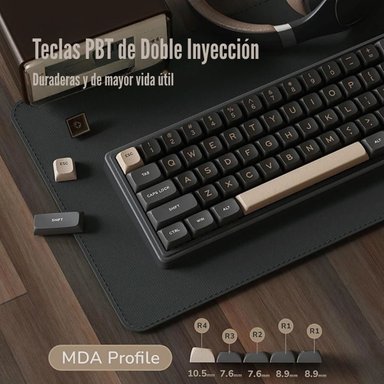 ROYAL KLUDGE - TECLADO R65 WIRED 65% PHANTOM SWITCH CHARTREUSE - 3