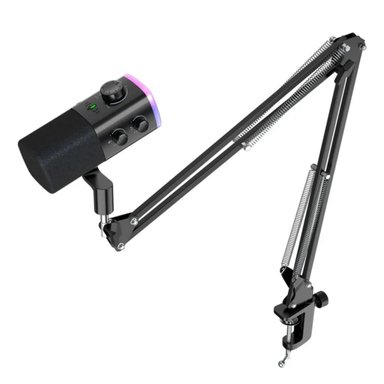 FIFINE - MICRÓFONO AMPLIGAME AM9T XLR/USB (INCLUYE BRAZO) - NEGRO