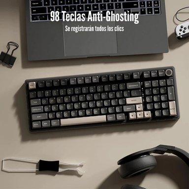 ROYAL KLUDGE - TECLADO R98PRO WIRED 98% PHANTOM SWITCH CREAMY - 6