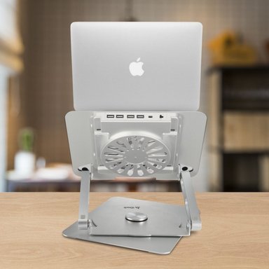 IDOCK - COOLER DIAMOND I50 CON BASE GIRATORIO 360° Y PUERTOS USB 2.0 - 4