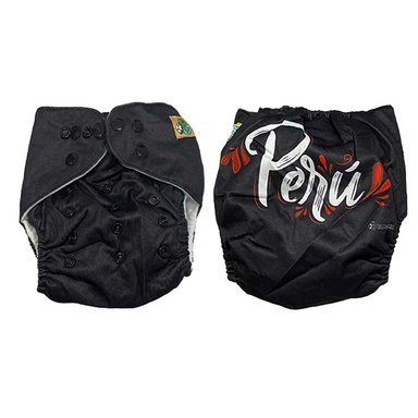 PAÑAL INFANTIL BABYLOOM ECOLÓGICO TELA UNITALLA PERÚ NEGRO