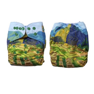 PAÑAL INFANTIL BABYLOOM ECOLÓGICO TELA UNITALLA MACHU PICCHU