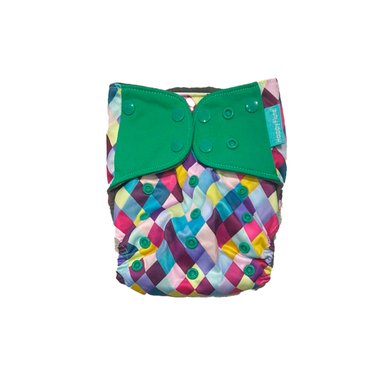 PAÑAL ECOLÓGICO DE CARBÓN DE BAMBÚ UNITALLA HAPPY FLUTE ROMBO