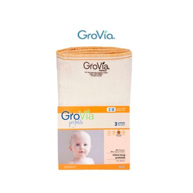 PAÑAL GROVIA PREDOBLADO ECOLÓGICO DE TELA TALLA 3