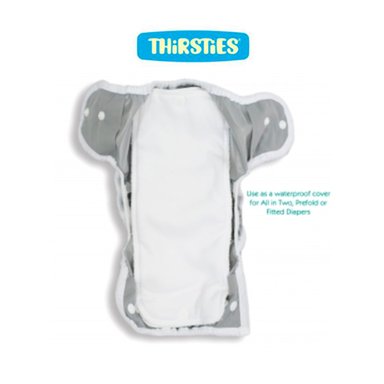 PAÑALES INFANTIL THIRSTIES CUBIERTA SNAP DUO WRAP JET - 3