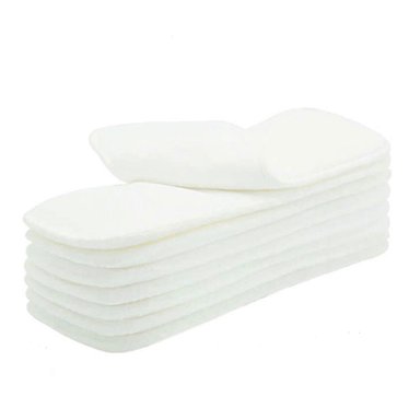 PAÑALES ECOLOGICOS DE TELA - INSERTO DE MICROFIBRA - PACK X 8 UNIDADES