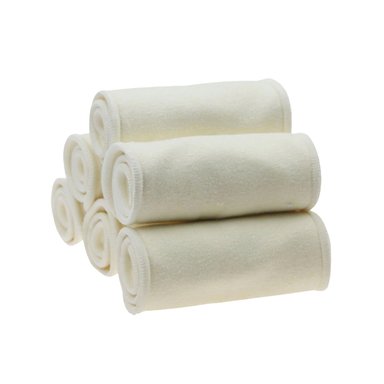 PAÑALES ECOLOGICOS DE TELA - INSERTO DE BAMBU TERRY - PACK X 6 UNIDADES