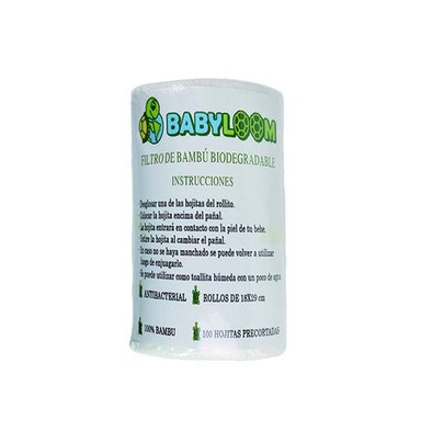 PACK PAÑALES INFANTILES BABYLOOM 4 ECOLOGICOS DE TELA E INSERTO ECOLÓGICO UNA MOCHILA ERA 1 WETBAG PARA 1 ROLLO DE BAMBÚ - 6