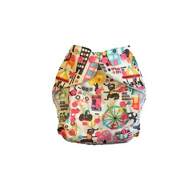 PAÑAL INFANTIL BABYLOOM ECOLÓGICO TELA UNITALLA CARRUSEL - 1