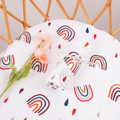 MANTA HAPPY FLUTE MUSELINA SUAVE DE ALGODÓN 110 X 120 CM PARA BEBÉ