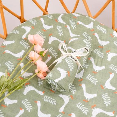 MANTA HAPPY FLUTE MUSELINA SUAVE DE ALGODÓN 110 X 120 CM PARA BEBÉ