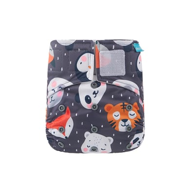 PAÑAL INFANTIL HAPPY FLUTE + INSERTO ECOLÓGICO DE TELA ECOLÓGICO ALGODÓN ORGÁNICO CON VELCRO - 1