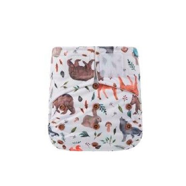 PAÑAL INFANTIL HAPPY FLUTE + INSERTO ECOLÓGICO DE TELA ECOLÓGICO ALGODÓN ORGÁNICO CON VELCRO