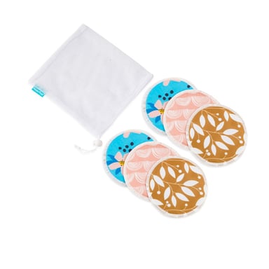 PROTECTORES LACTANCIA HAPPY FLUTE REUTILIZABLES SMT06 MULTICOLOR PACK X3 PARES - 1