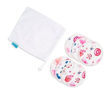 PROTECTORES LACTANCIA HAPPY FLUTE REUTILIZABLES SMT10 MULTICOLOR PACK X3 PARES