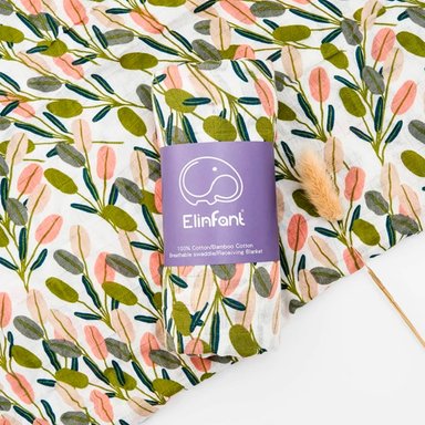 MANTA HAPPY FLUTE MUSELINA SUAVE MULTICOLOR DE BAMBÚ Y ALGODÓN PARA BEBÉ