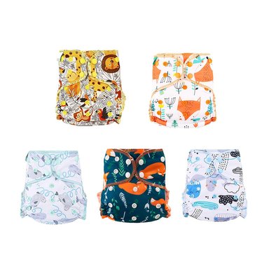 PAÑAL INFANTIL ELINFANT BOLSILLO 5 ECOLOGICOS DE ALGODÓN DE BAMBÚ INCLUYE INSERTO ECOLÓGICO DE TELA PACK ALGODON DE BAMBÚ AI2
