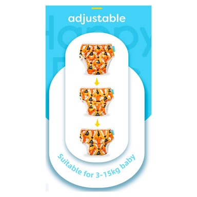 PAÑAL NATACION PISCINA HAPPY FLUTE X 2 UNIDADES - 3