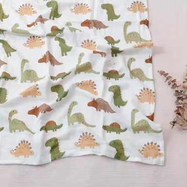 MANTA HAPPY FLUTE MUSELINA MULTICOLOR SUAVE BEBE ALGODÓN CON BAMBÚ