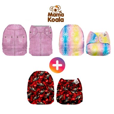 PAÑAL ECOLÓGICO DE TELA PACK X 3 UNIDADES MAMA KOALA
