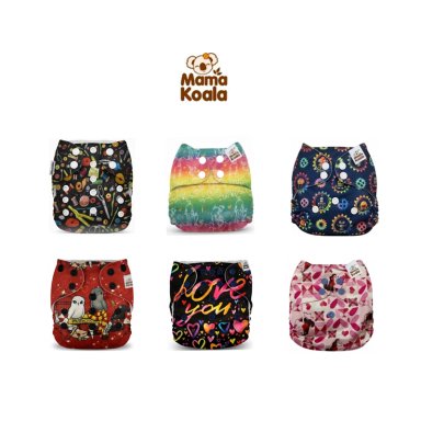 PAÑAL ECOLÓGICO DE TELA PACK X 6 UNIDADES MAMA KOALA
