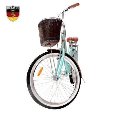 BICICLETA CAMPERA FRAUENFELDER ARO 26 VERDE AGUA VINTAGE - 3
